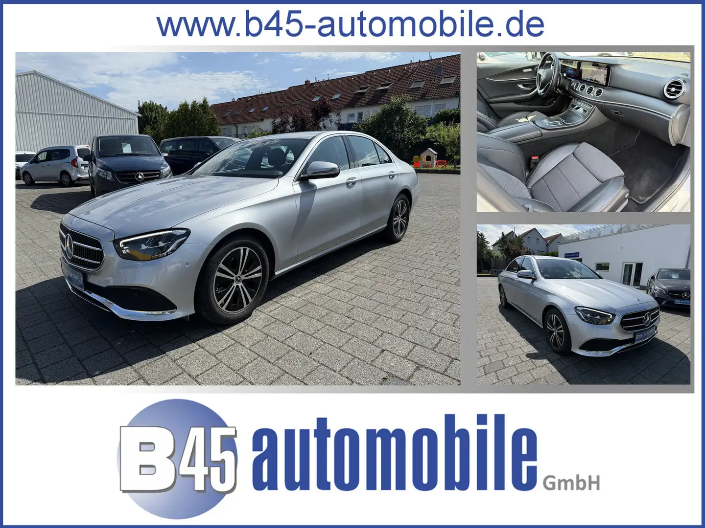 Mercedes-Benz E 220 d 9G AVANTGARDE MBUX LED KAMERA AMBIENTE TOTWINKEL Silber - 1