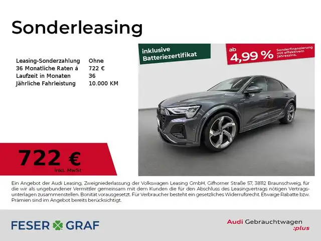 Audi SQ8 Sportback e-tron AHK Pano B&O HUD Matrix