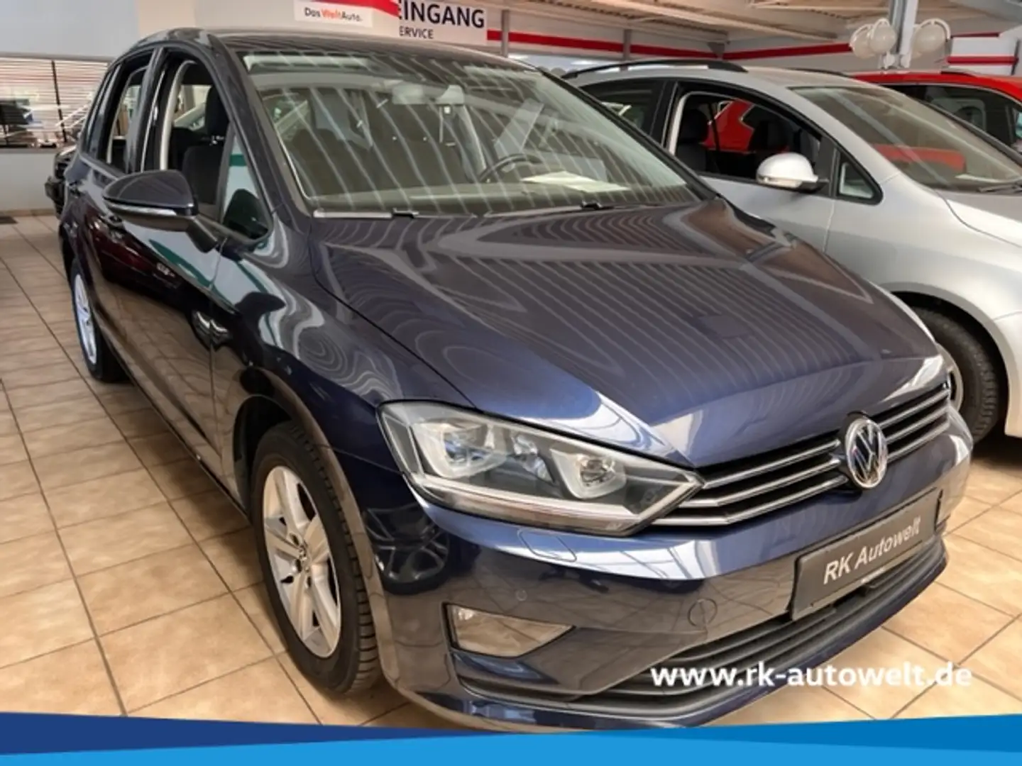 Volkswagen Golf Sportsvan VII Comfortline 1.6 TDI Navi Dyn. Kurvenlicht AHK- Blauw - 1