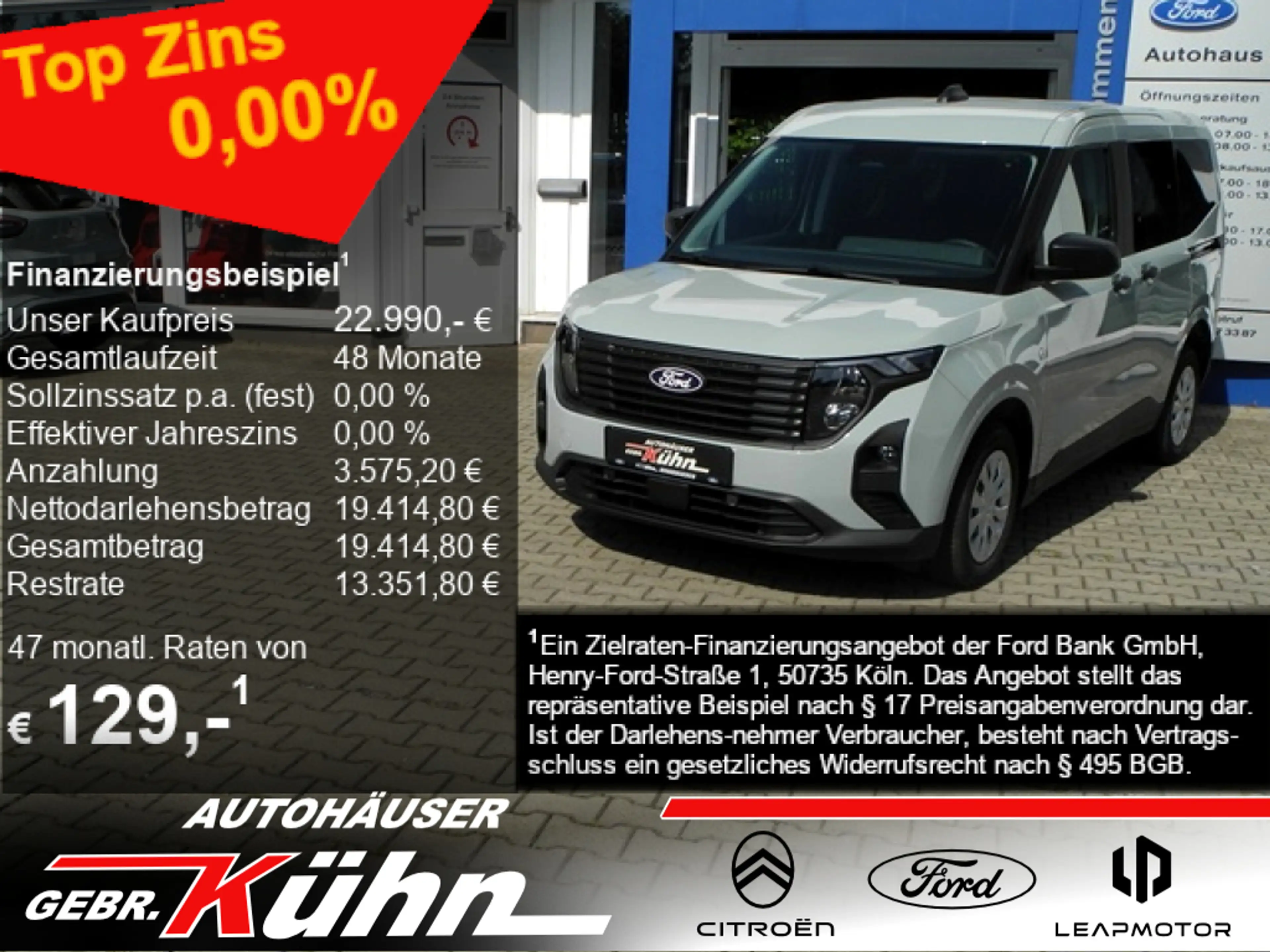 Ford Transit Courier Trend - Winter-Pak., Allwetter, LED-Tagfahrl.