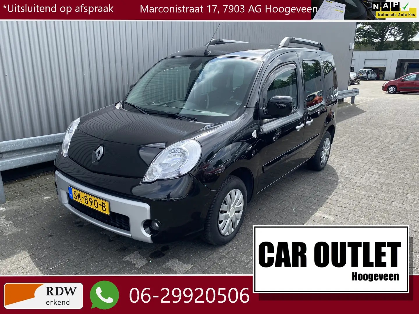 Renault Kangoo Family 1.6-16V Privilège AUTOMAAT, Clima, CC & Nie Zwart - 1