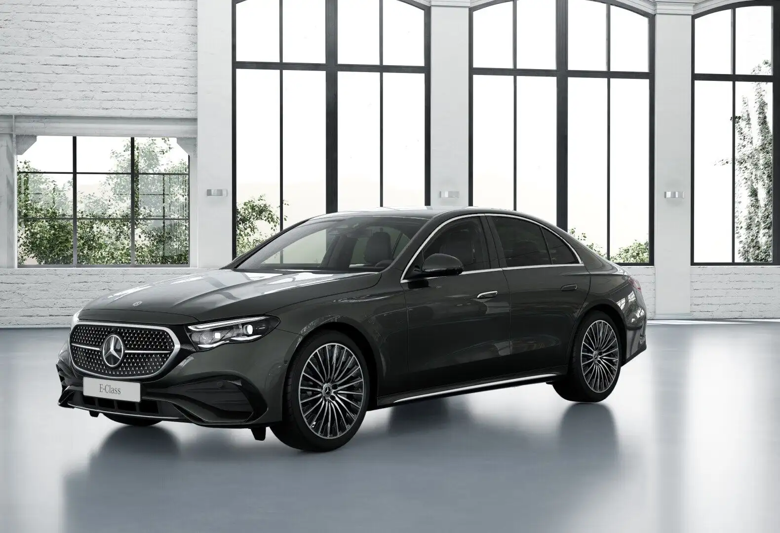 Mercedes-Benz E 220 d Limousine LED PTS Cam AHK SHZ Grau - 2