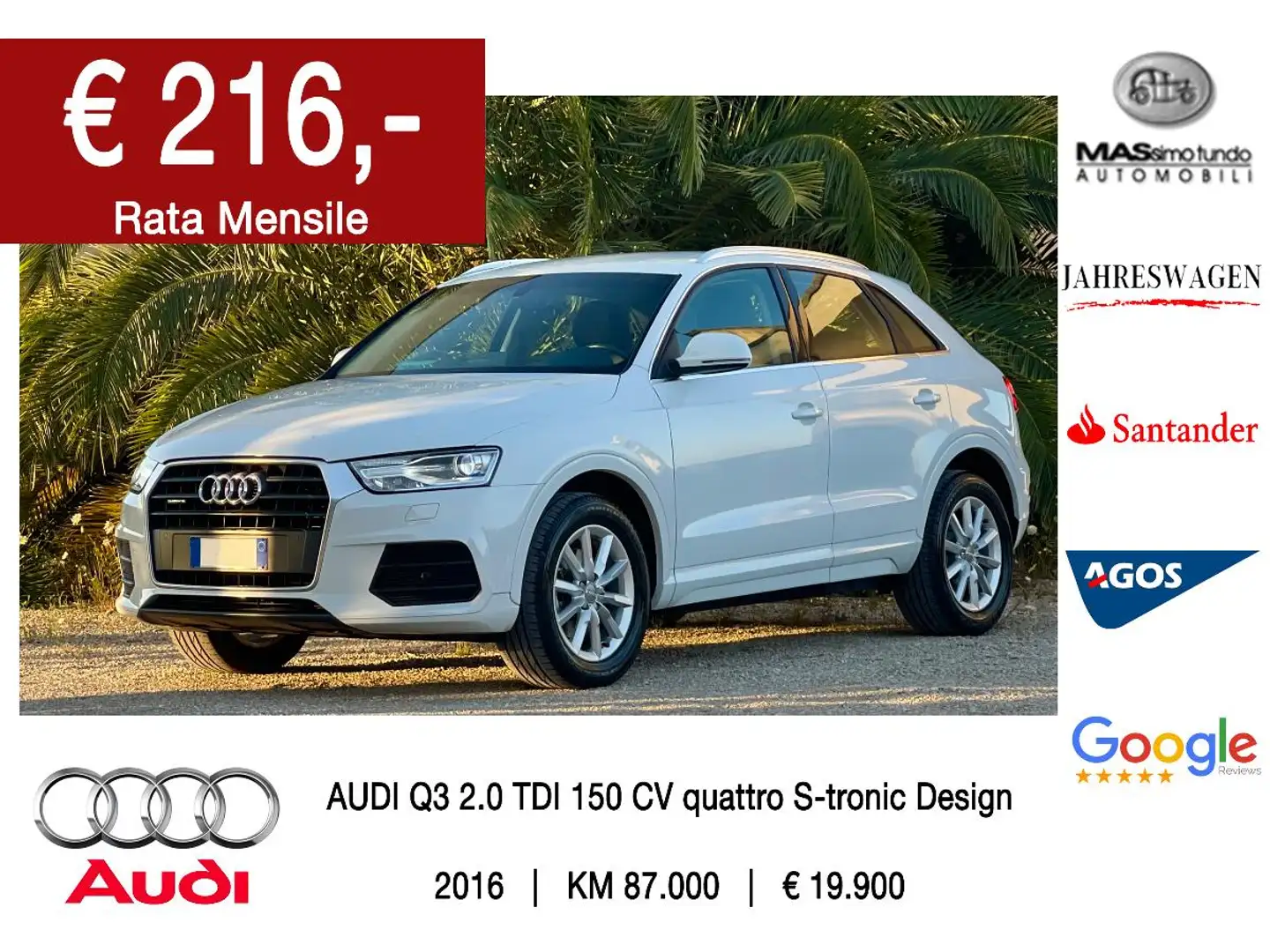 Audi Q3 2.0 TDI 150 CV quattro S tronic Design Wit - 1