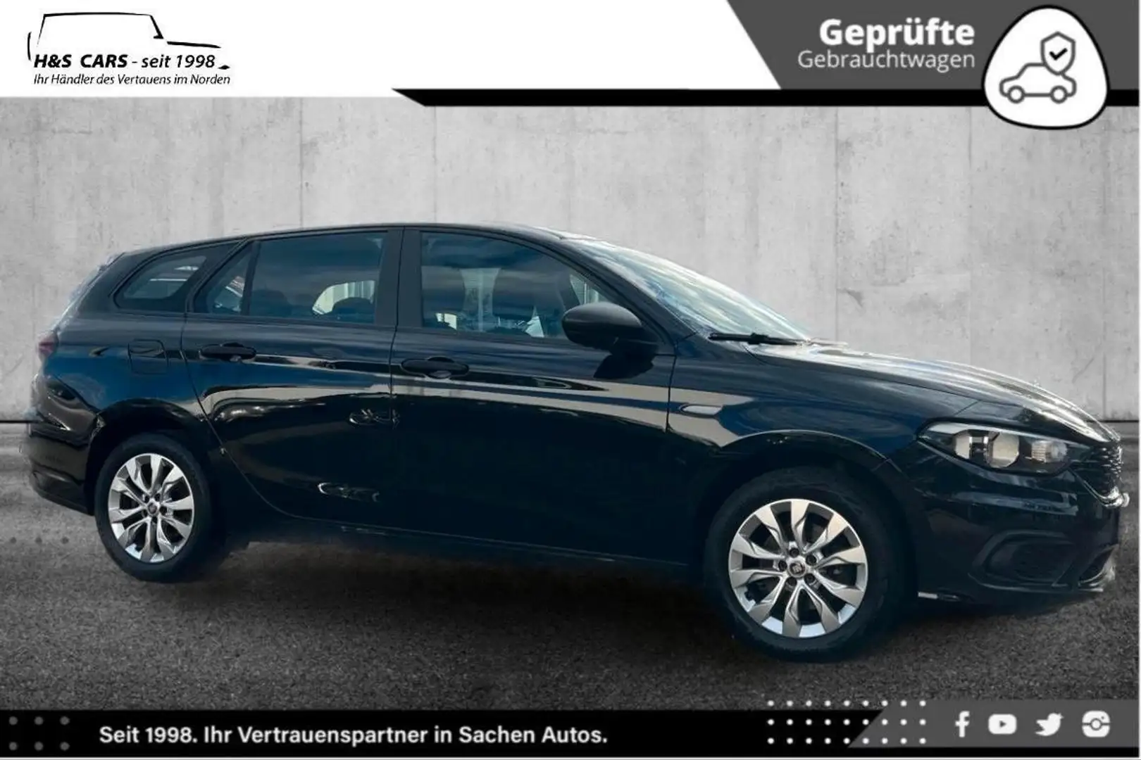 Fiat Tipo 1.4 16V LOUNGE 1.H NAV BLUET ZAHNRIEMEN NEU Noir - 2