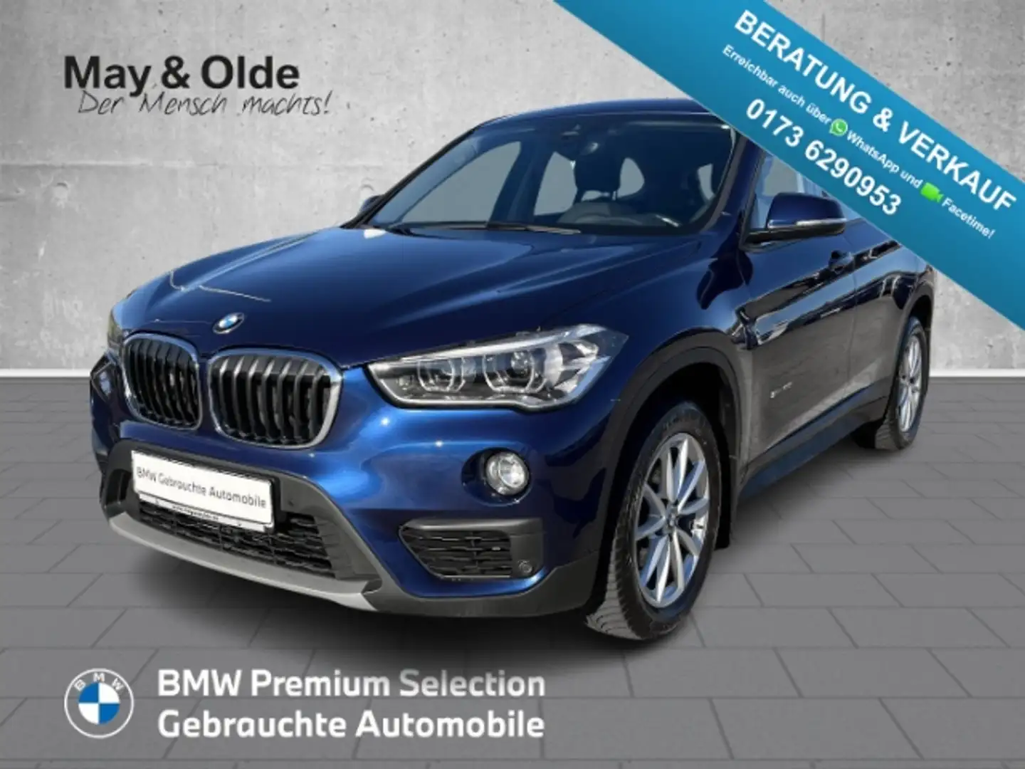 BMW X1 sDrive18i Advantage LED Kamera Pano AHK Navi Blau - 1