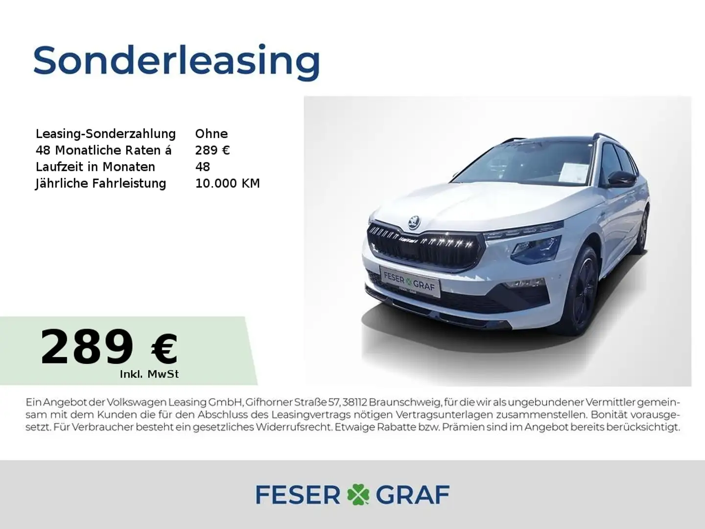 Skoda Kamiq Monte Carlo 1,5 TSI DSG - AHK,NAVI,KAMERA Weiß - 1