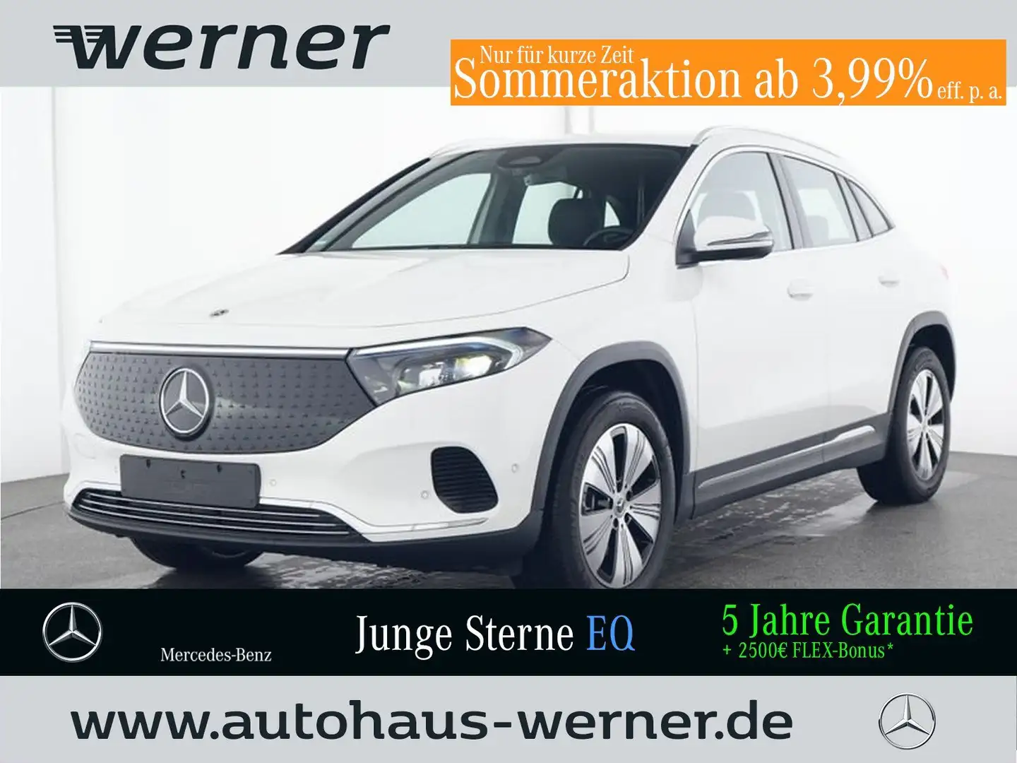 Mercedes-Benz EQA 300 4M PROGRESSIVE ADVANCED AHK LED WINTER Weiß - 1