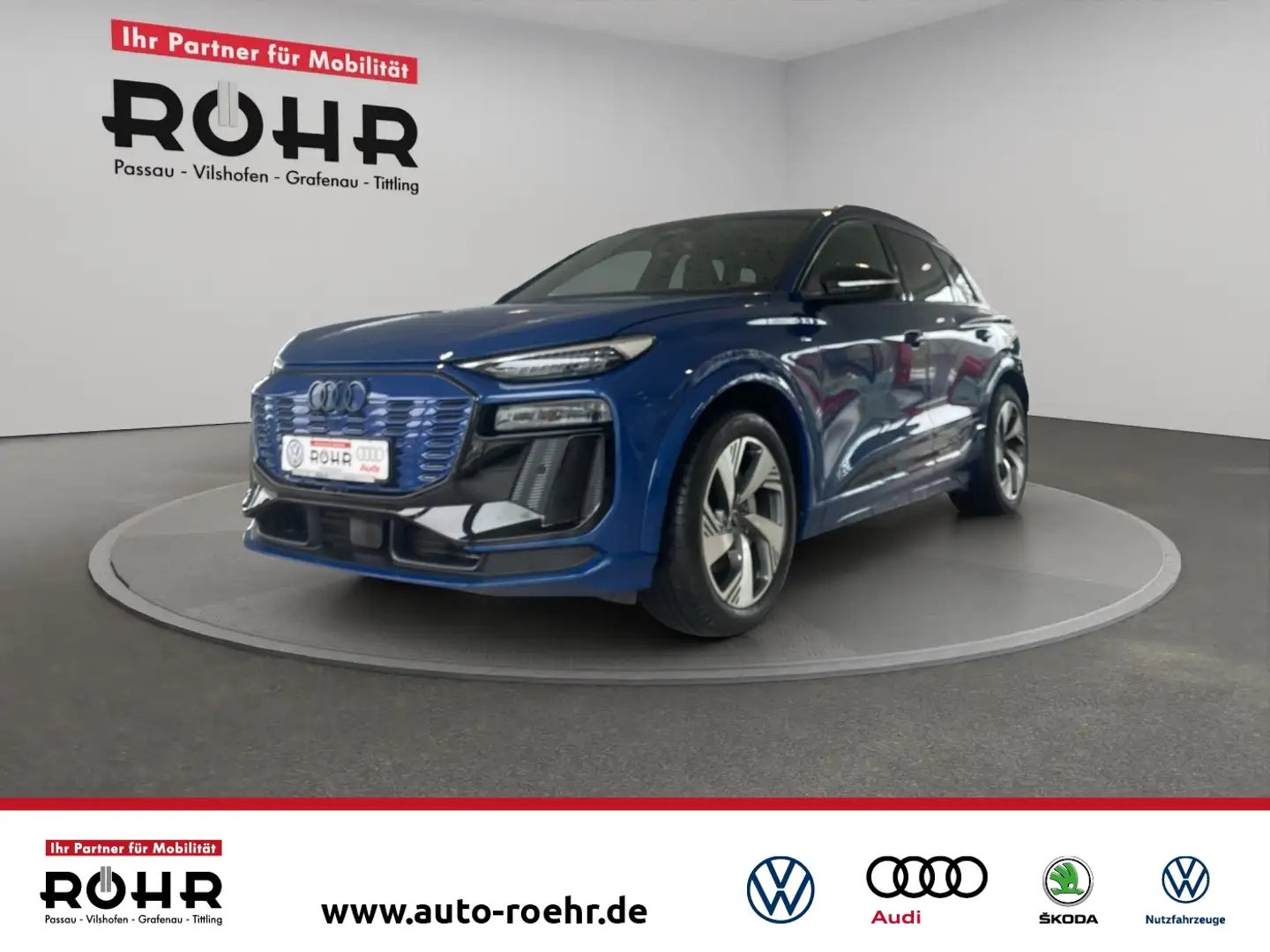 Audi Q6 e-tron e-tron (SHZ vo+hi.PDC.Head-Up.NAVI.DAB) 285 kW qua Blau - 1