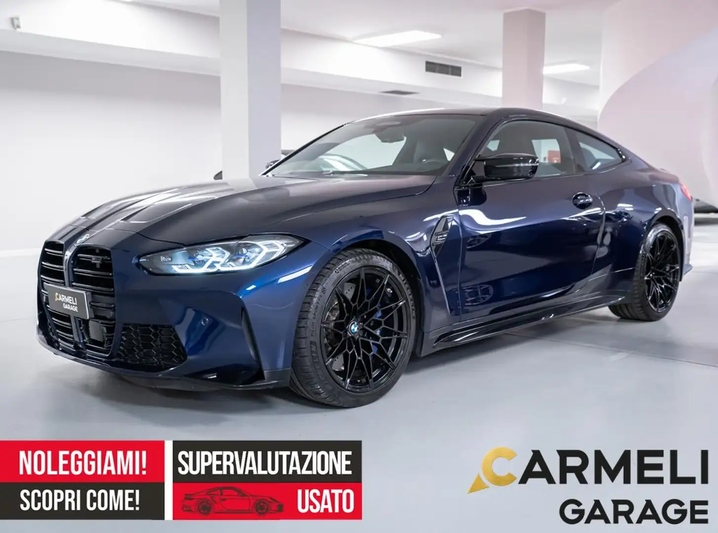 BMW M4 Competition-IVA ESPOSTA-CERCHI DA 19/20” M-DRIVING Bleu - 1