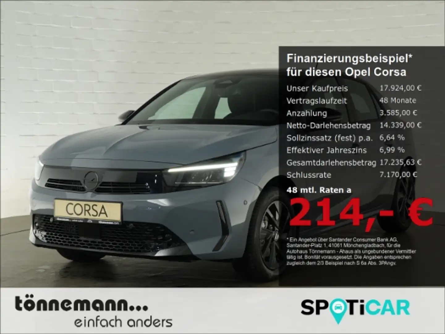 Opel Corsa F FACELIFT GS+RÜCKFAHRKAMERA+ALLWETTERREIFEN+LED-S Grau - 1