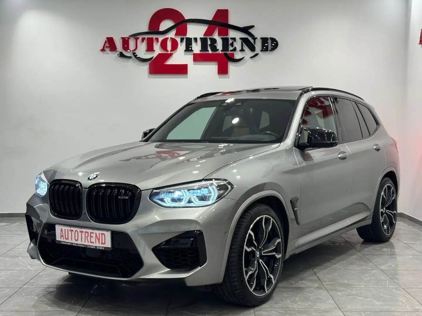 BMW X3 M Competition LEDER MERINO+PANO+DEUTSCHES FZG Gris - 1