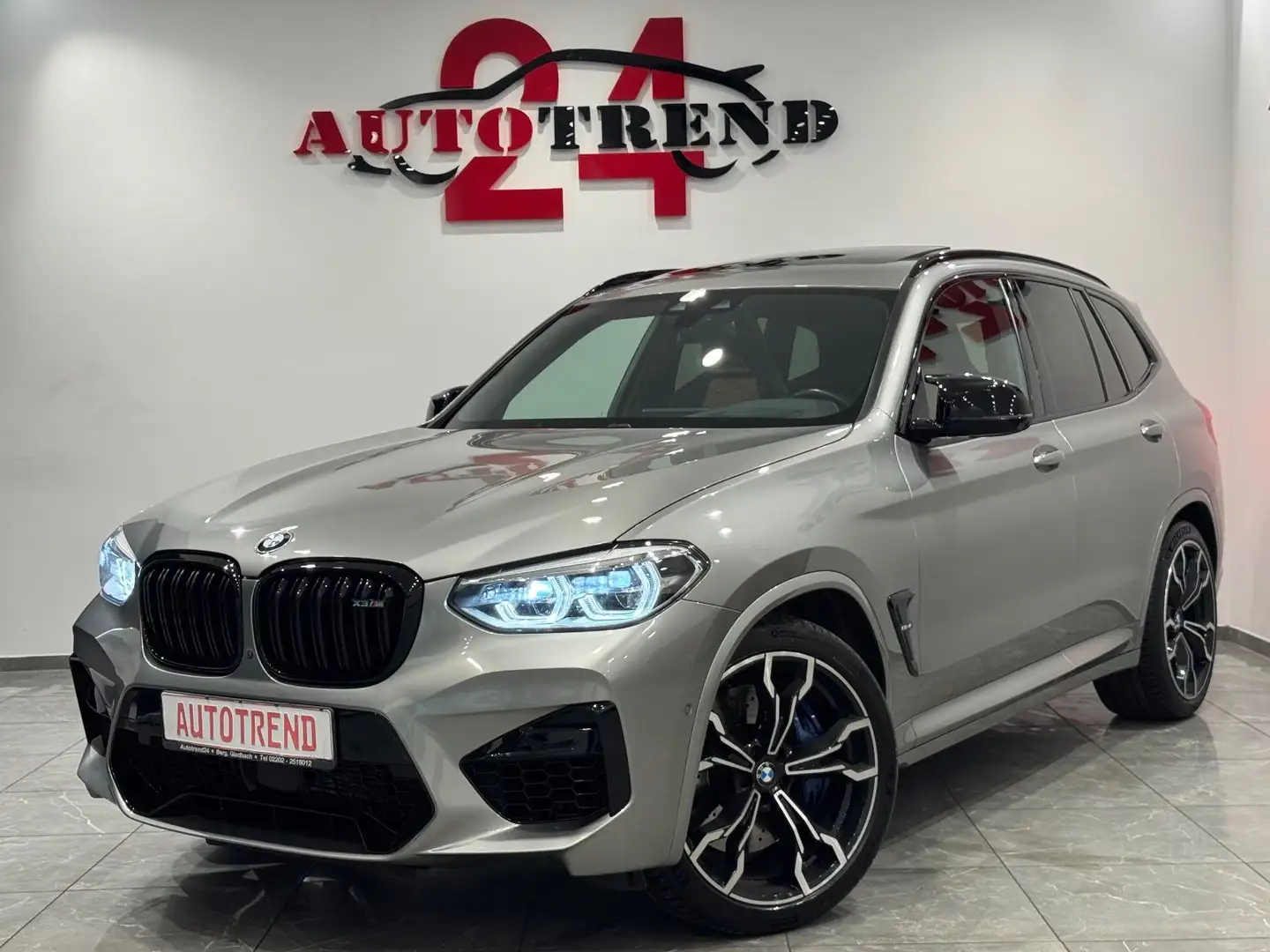 BMW X3 M Competition LEDER MERINO+PANO+DEUTSCHES FZG Gris - 1