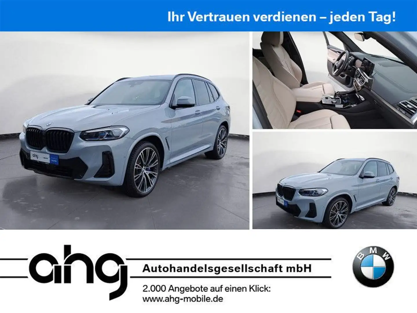 BMW X3 xDrive30d AT M Sportpaket Innovationsp. RFT Grau - 1