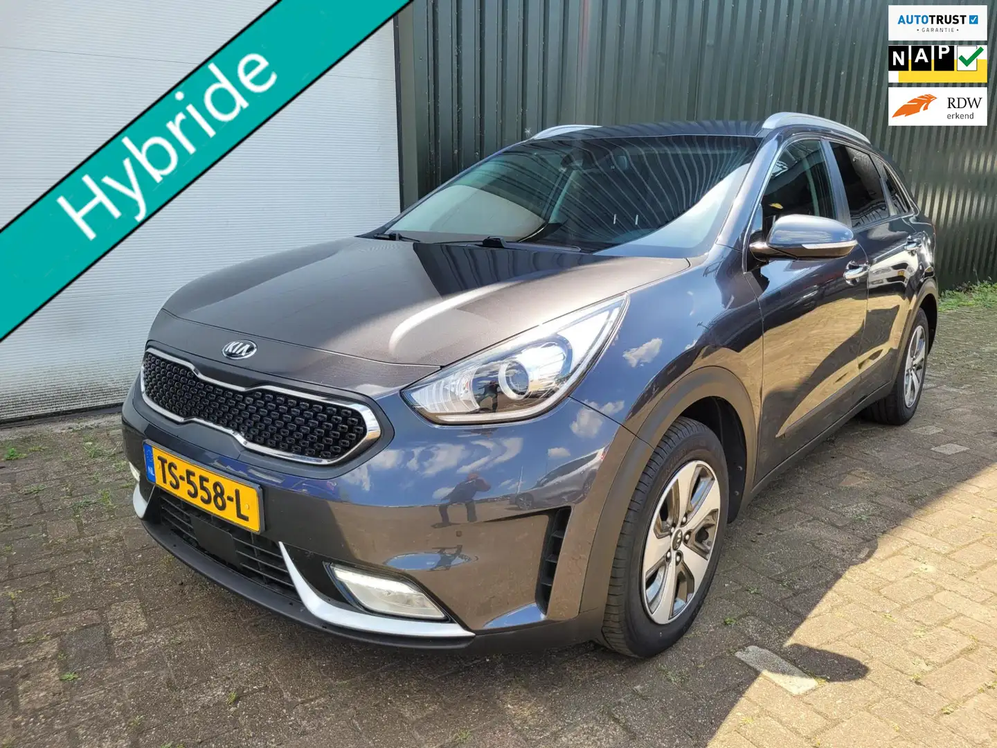 Kia Niro 1.6 GDi Hybrid 1e Eig leder Navi Gris - 1