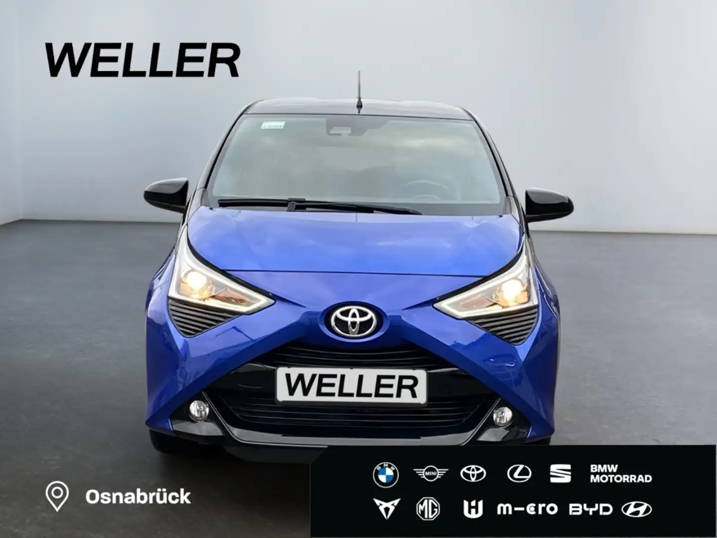 Toyota Aygo x-final *Teilleder*CarPlay*CAM*SmartKey*PDC* Blau - 2