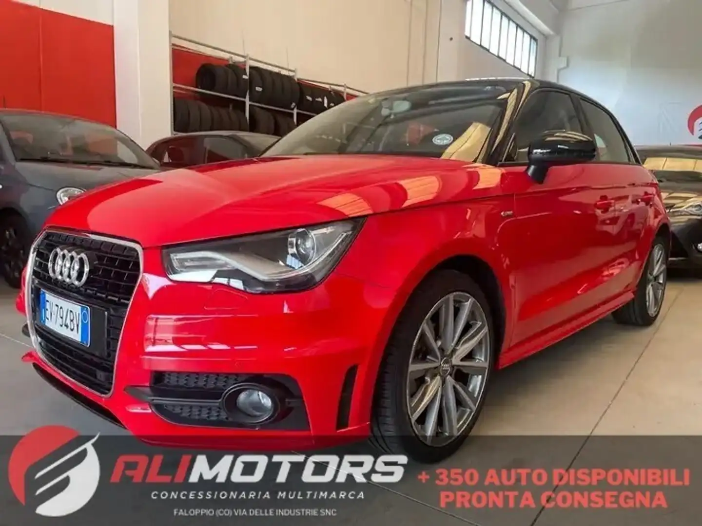Audi A1 1.6 TDI S line*Cerchi*Neopatentati* Rosso - 1