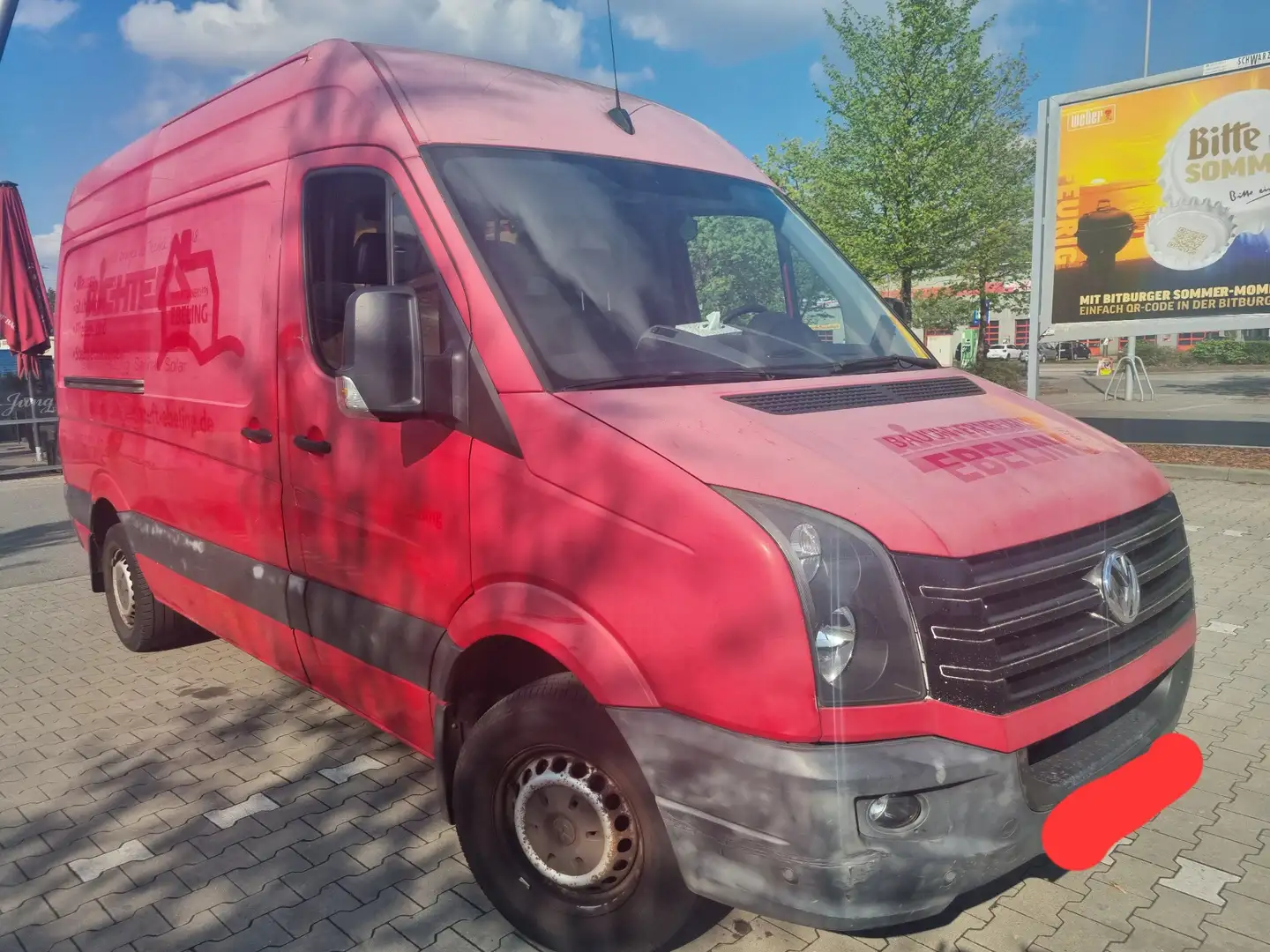 Volkswagen Crafter 2.0 TDI L2H2 Euro 5 Rojo - 2
