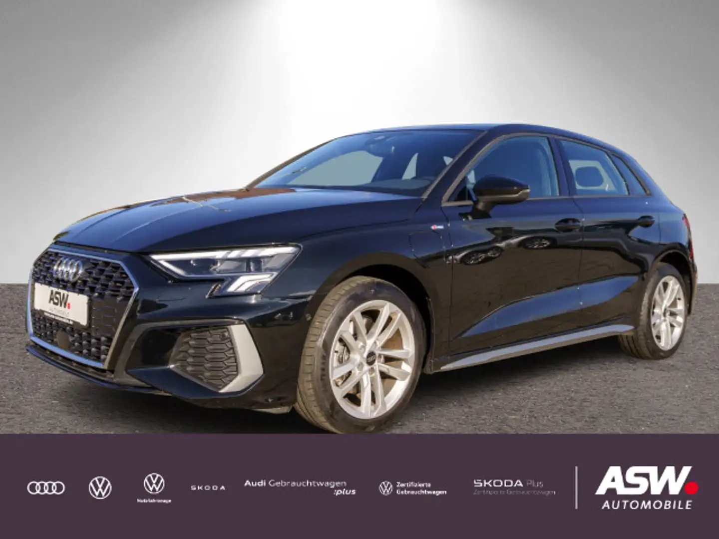 Audi A3 S line 40TFSI e NAVI LED B&O GRA VC Noir - 1