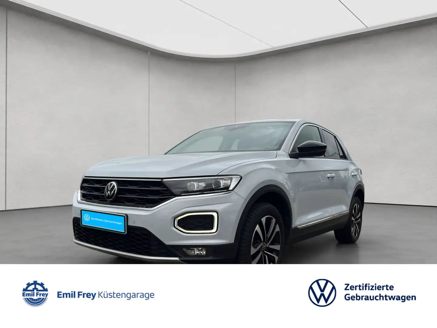 Volkswagen T-Roc 1.5 TSI ACT OPF DSG UNITED ACC Kamera LED Silber - 1