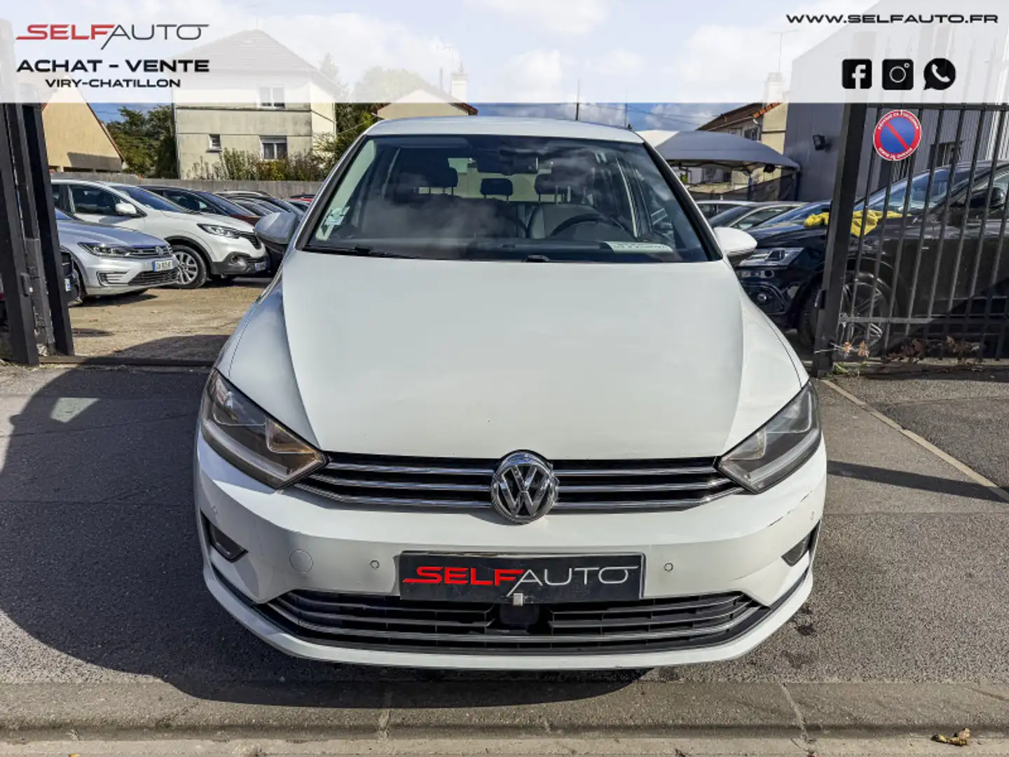 Volkswagen Golf Sportsvan 1.6 TDI 110CH BLUEMOTION TECHNOLOGY FAP ALLSTAR Blanc - 2