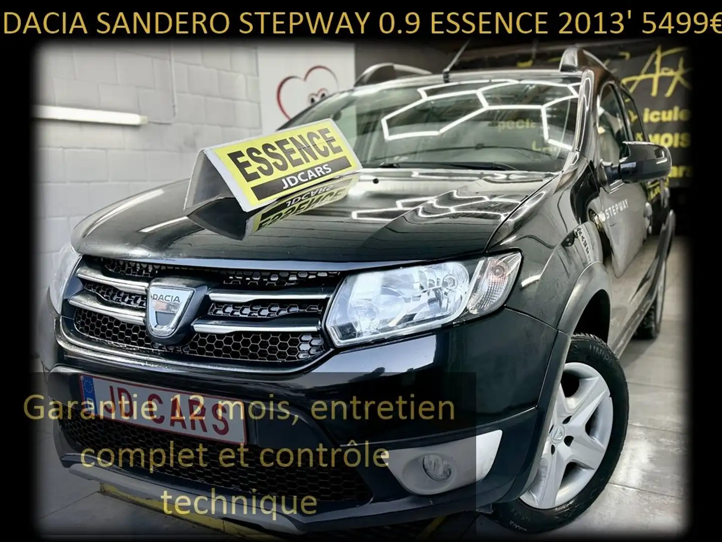 Dacia Sandero Stepway 0.9 ESSENCE‼️GARANTIE 1AN CTOK‼️ Schwarz - 1