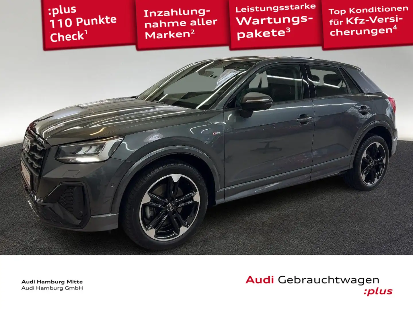 Audi Q2 35 TDI S line S tronic Navi Pano Sonos Virtua Grau - 1