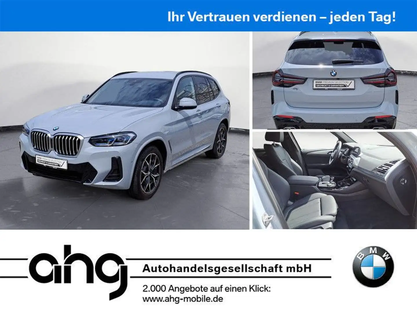 BMW X3 xDrive20d M Sportpaket Innovationsp. AHK Grau - 1