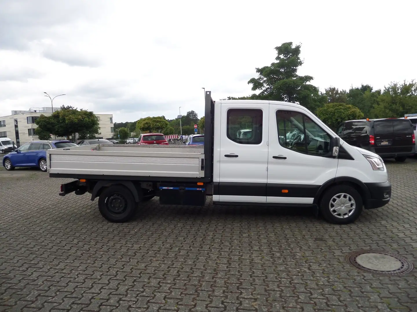 Ford Transit 350 L3 Allrad DoKA Pritsche 6Si+Klima+AHK+Standhzg Blanc - 1