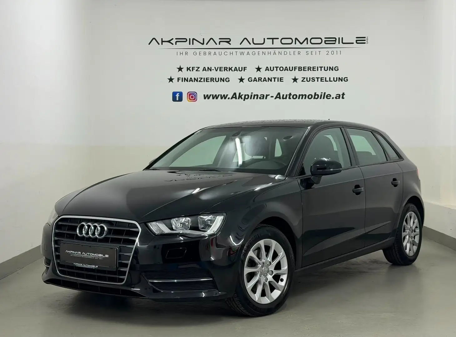 Audi A3 Sportback 1,6 TDI NAVI - PDC Ab 205€/Mo Schwarz - 1