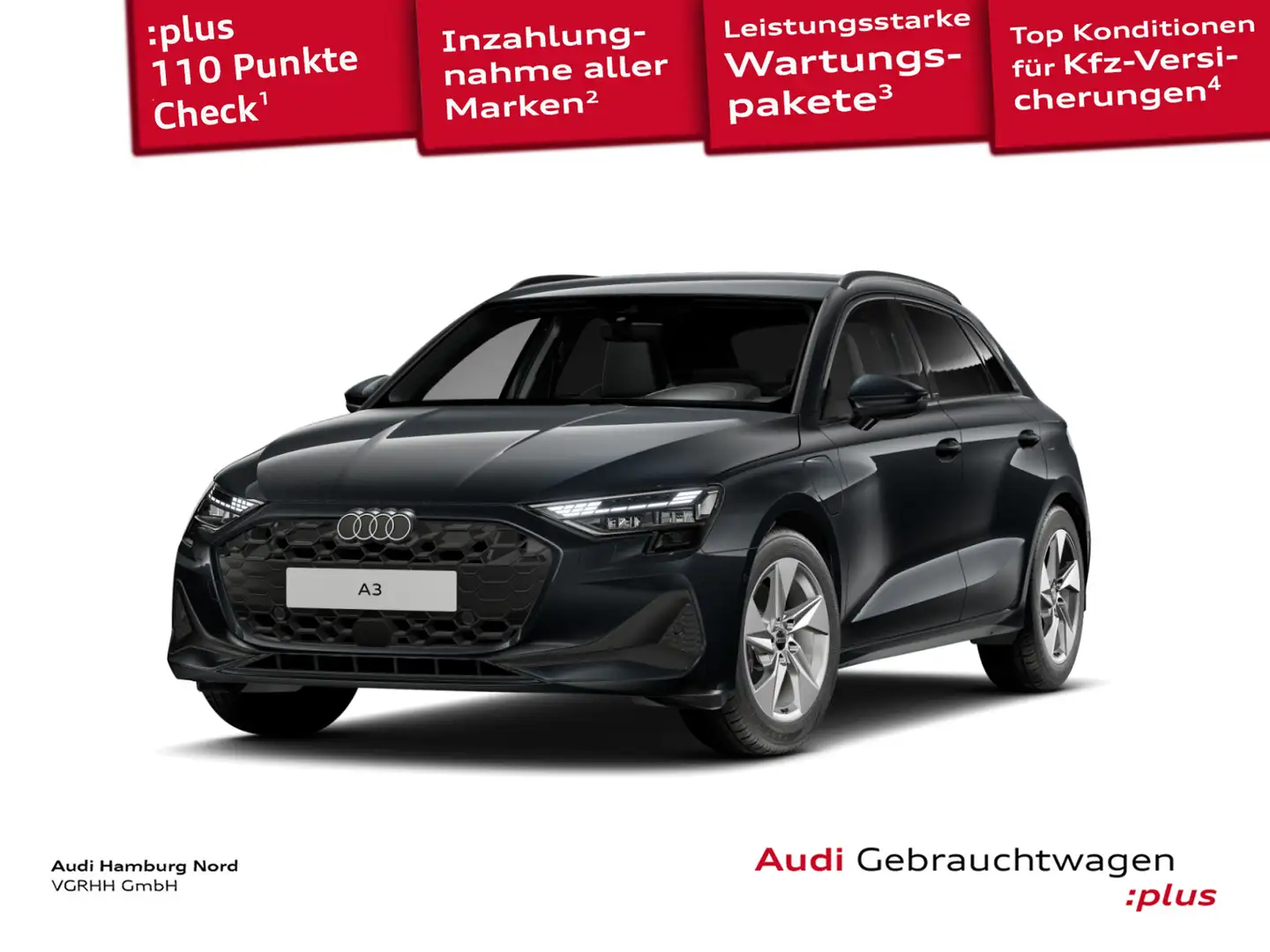 Audi A3 40 TFSIe S tronic Nav CarPlay Sound Grau - 1