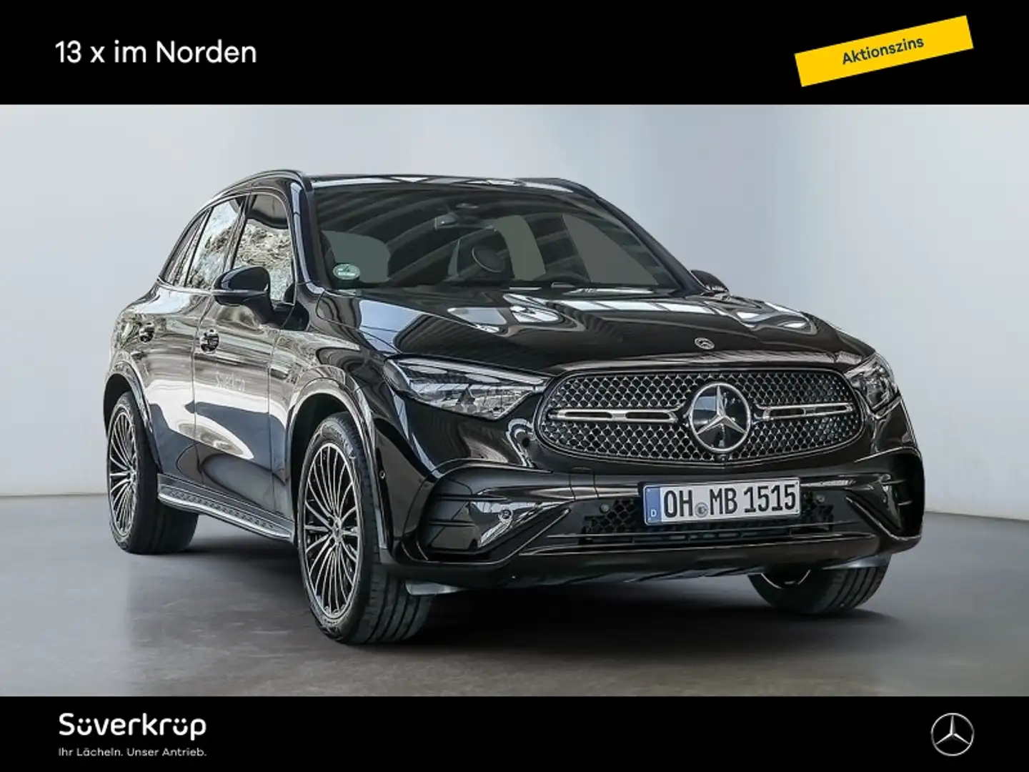 Mercedes-Benz GLC 200 d 4M AMG NIGHT SPUR PANO AHK DISTR 360 Schwarz - 2