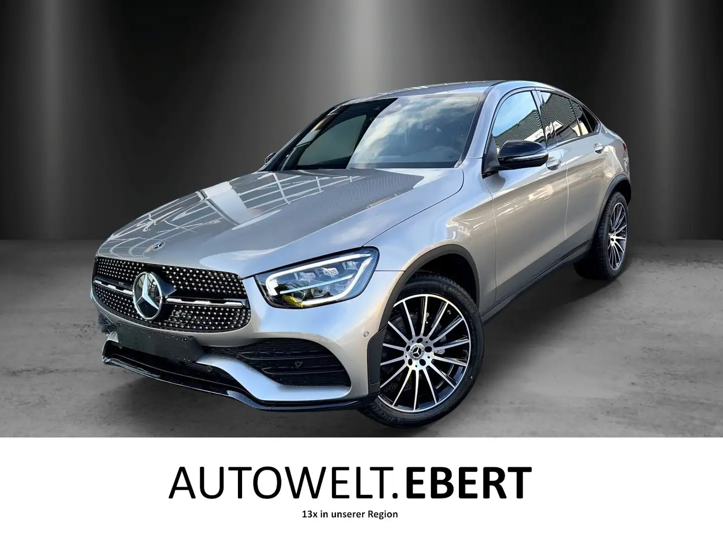 Mercedes-Benz GLC 300 4M Coupé AMG Line+Rückfahrkamera+AHK+LED Argent - 1
