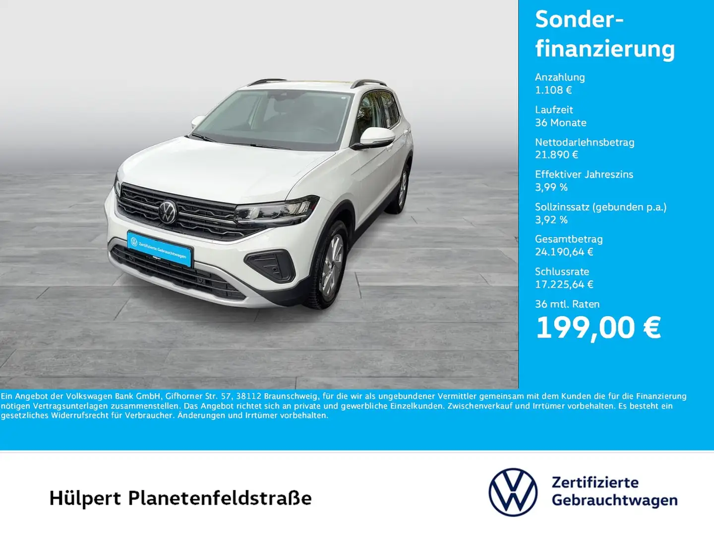 Volkswagen T-Cross 1.0 LIFE CAM ACC NAVI ALU CARPLAY SITZHZ Wit - 1