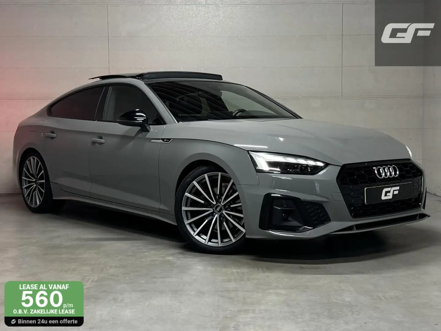 Audi A5 Sportback 35 TFSI S-Line Black Edition Pano Virtua Grigio - 1
