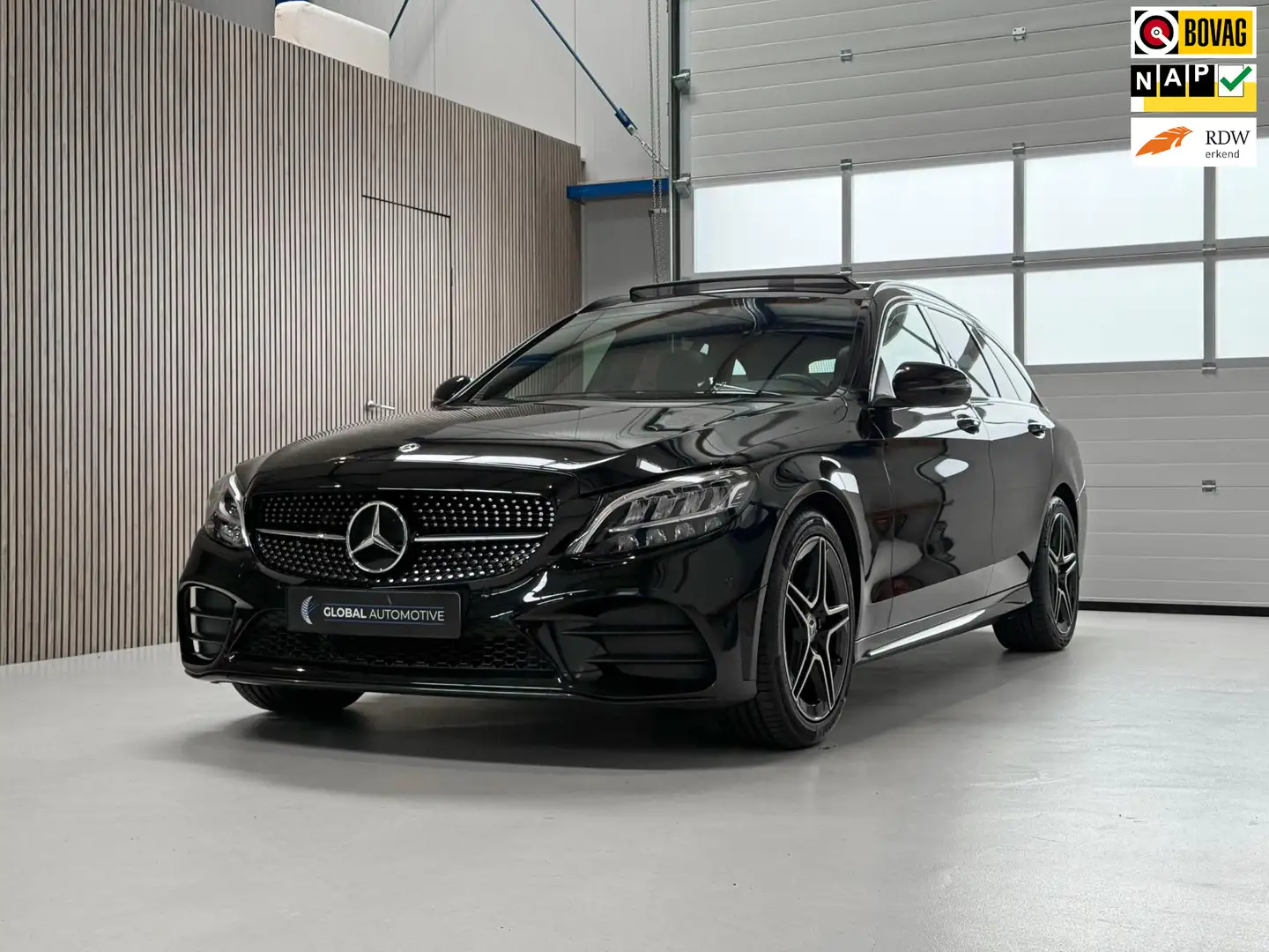 Mercedes-Benz C 180 Estate C180 AMG pakket Facelift - NL AUTO - PANORA Negro - 1