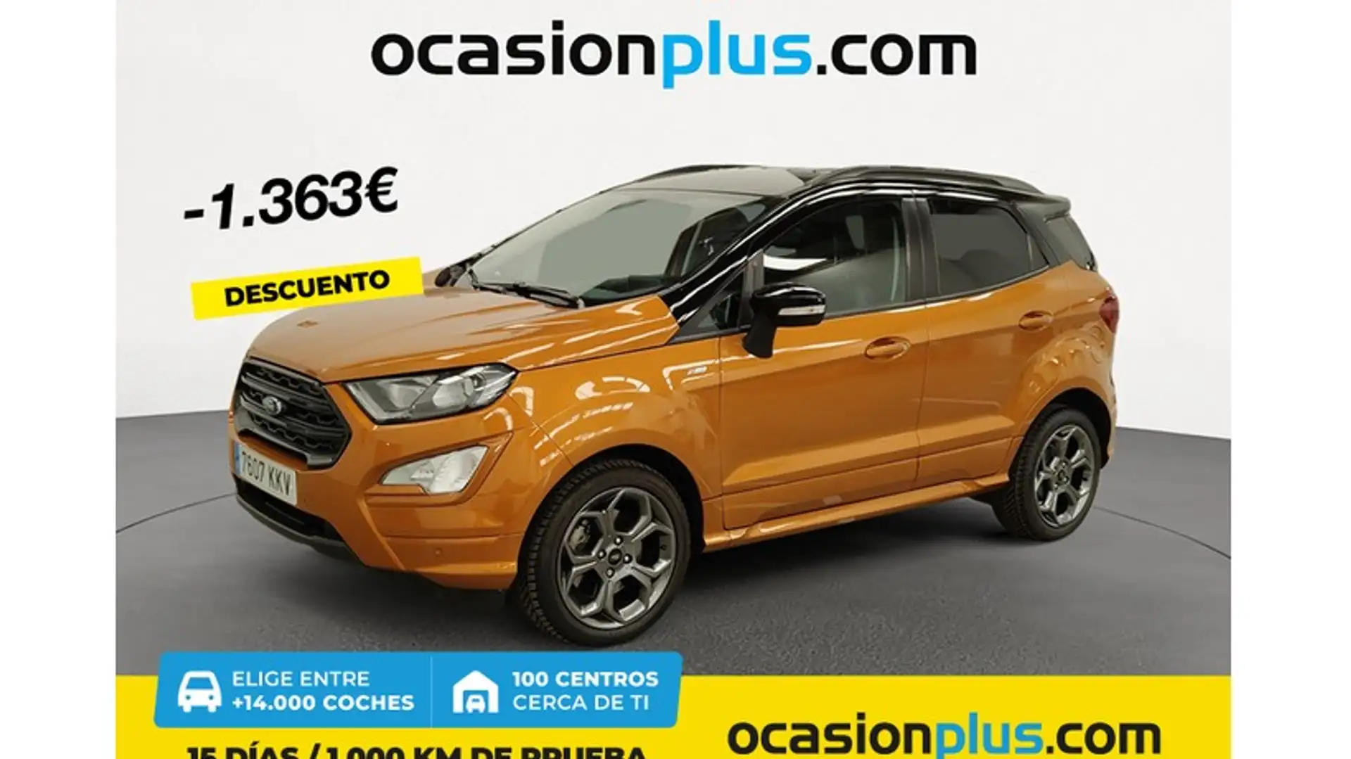 Ford EcoSport 1.0 EcoBoost ST Line Aut. 125 Oranje - 1