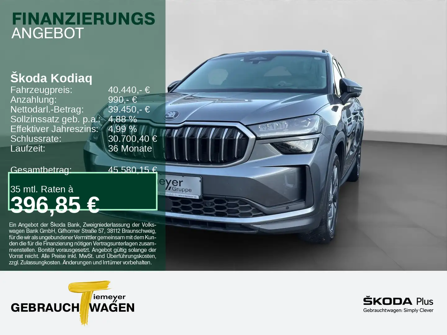 Skoda Kodiaq 2.0 TDI DSG SELECTION PANO HuD MATRIX ASS Grau - 1