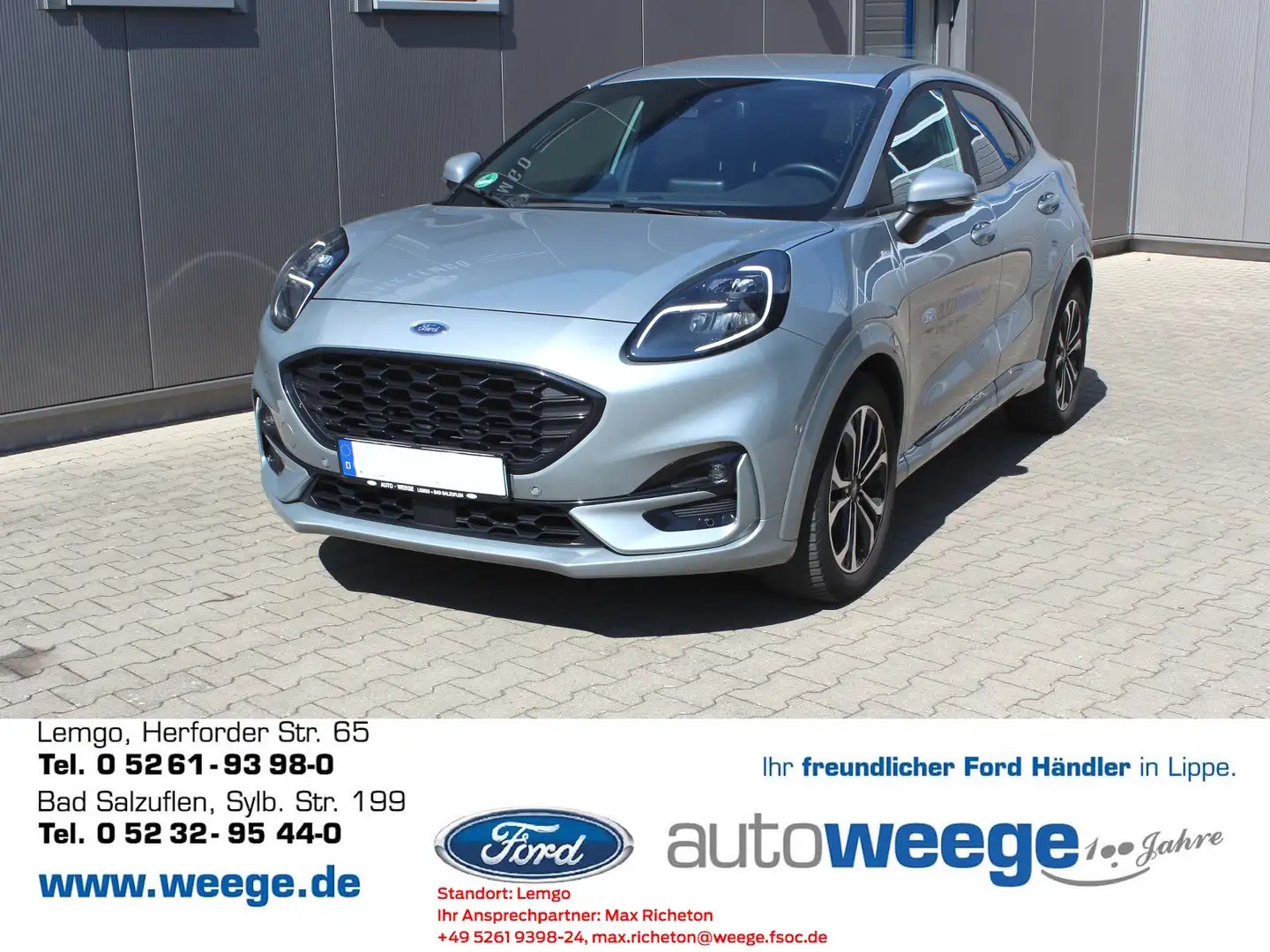 Ford Puma ST-Line X 1,0 EcoBoost Mild Hybrid Zilver - 1