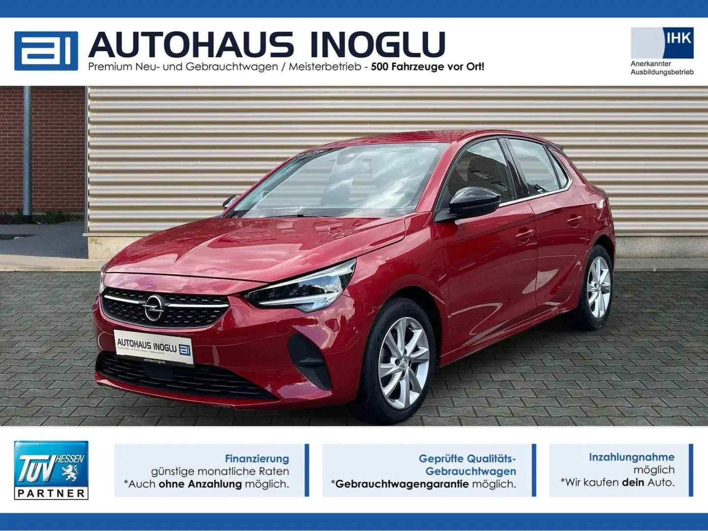 Opel Corsa 1.2 Elegance EAT8 Multimedia+LED+R-Kam+DAB Rot - 1