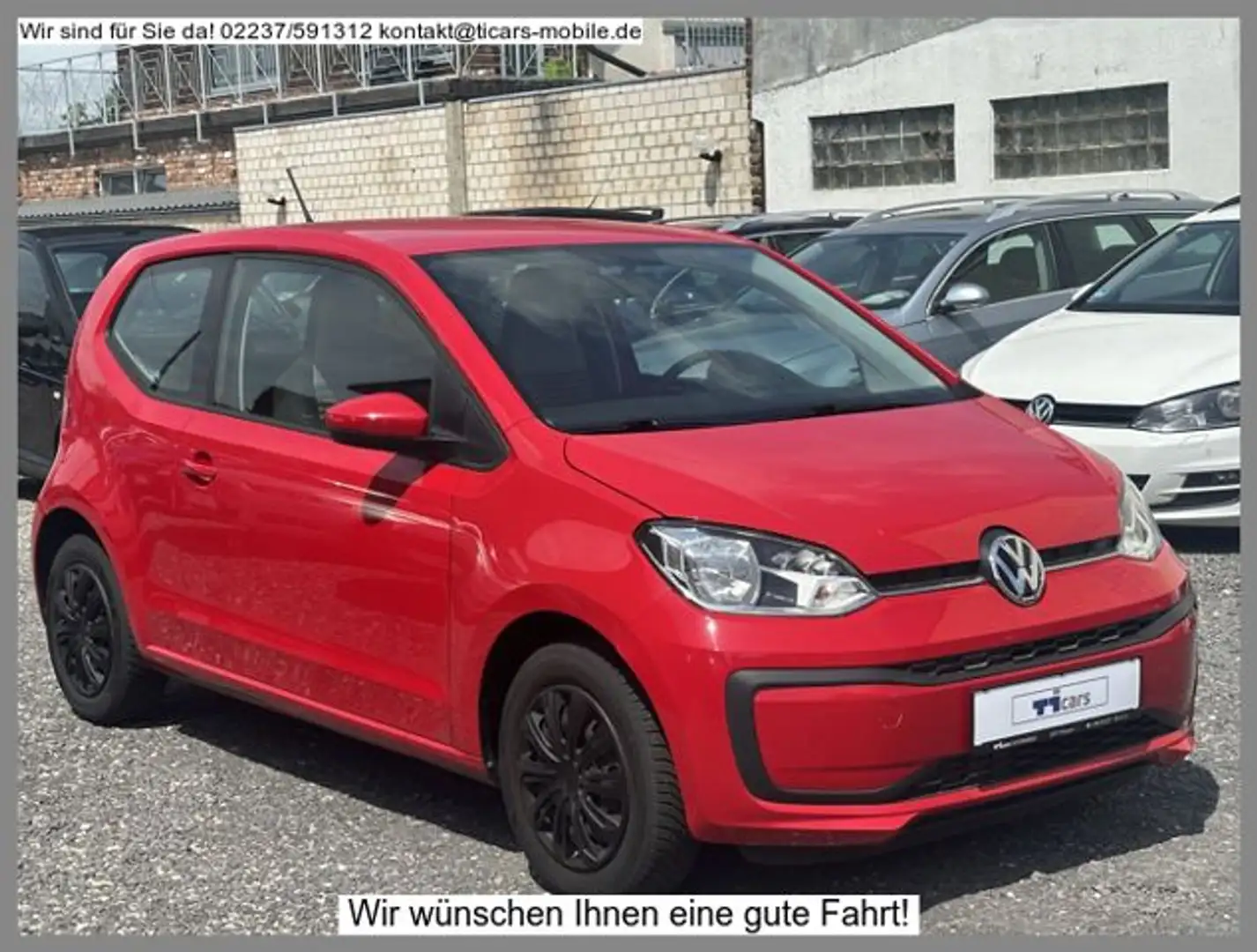 Volkswagen up! move *1.Hand,70.000KM,Klima,,Allwetter* Rot - 2