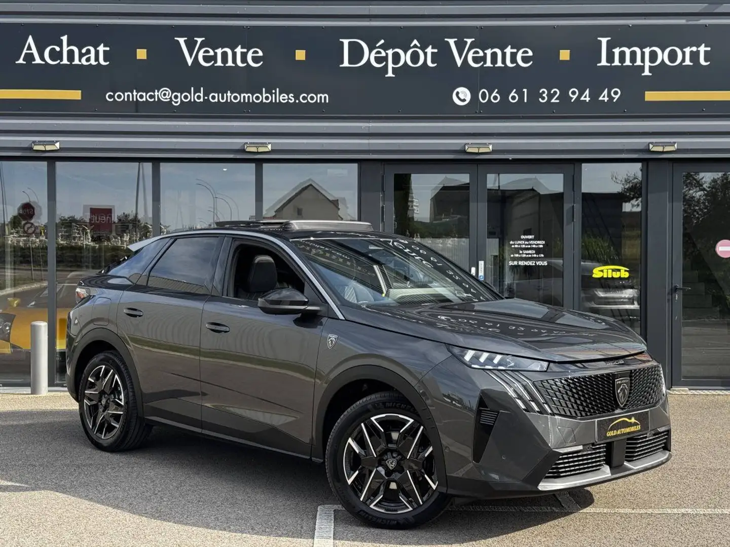 Peugeot 3008 Hybrid 136ch GT Pack e-DCS6 Gris - 2