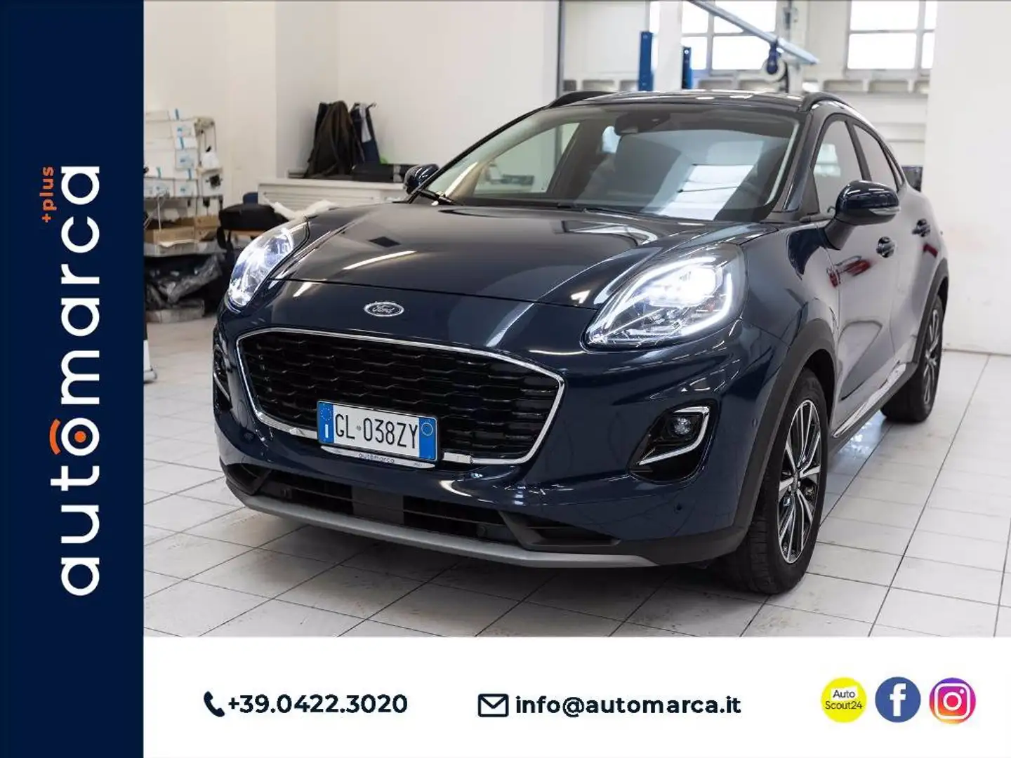 Ford Puma 1.0 ecoboost h Titanium s&s 125cv Blu/Azzurro - 1