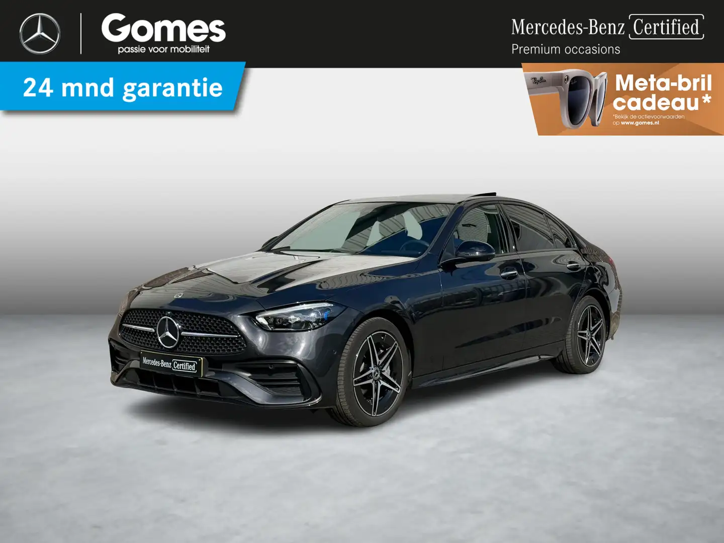 Mercedes-Benz C 300 e AMG Line | Panoramadak | BURMESTER | Gris - 1