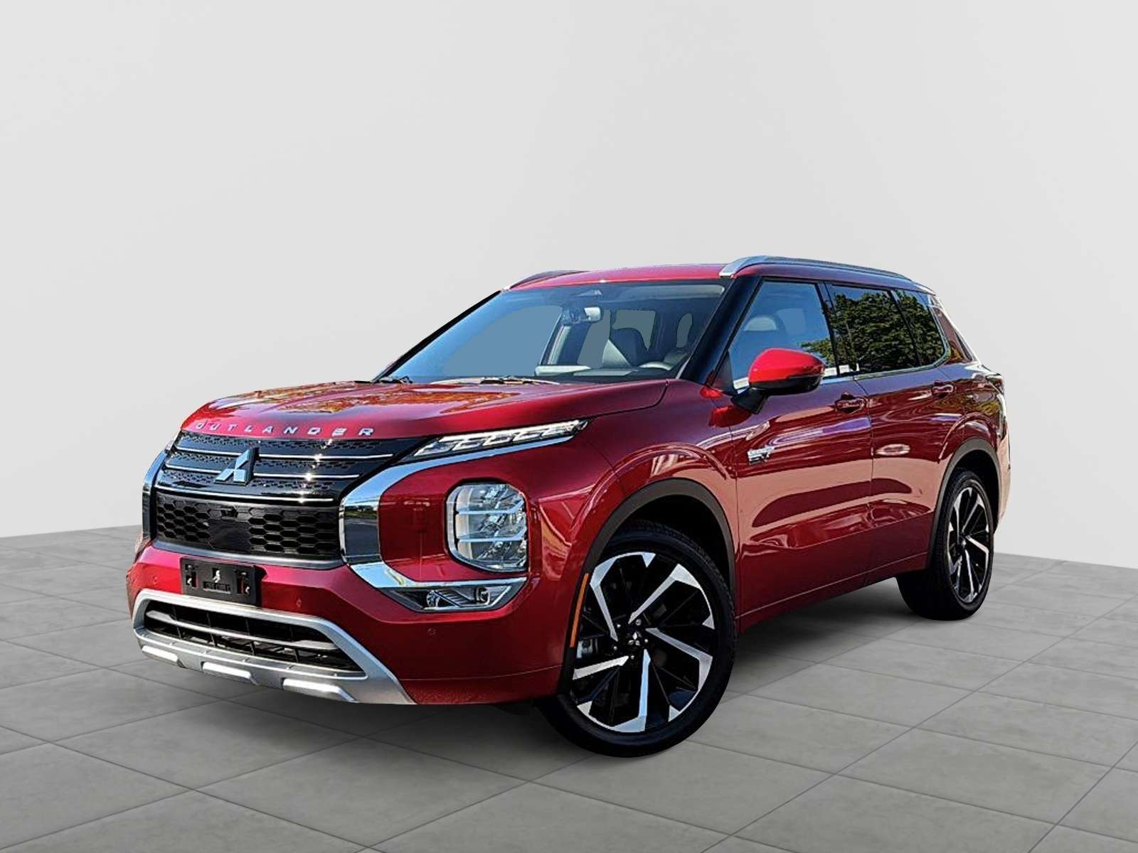 Red 2025 Mitsubishi Outlander Hybrid Plug-in SUV / Crossover 1-Speed Automatic