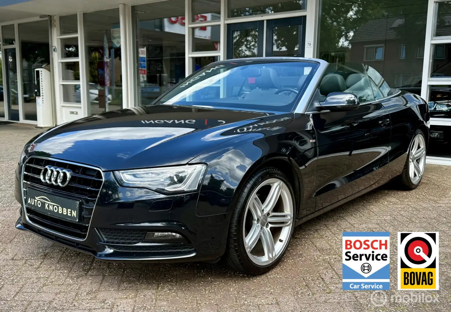 Audi A5 Cabriolet 1.8 TFSI S-Line, Xenon, Climat, Lm.. Zwart - 1