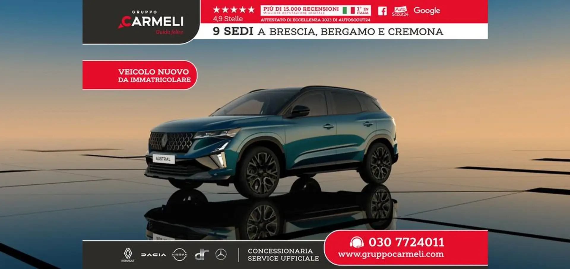 Renault Austral 1.2 Full Hybrid E-Tech Esprit Alpine 200cv Auto Blu/Azzurro - 1