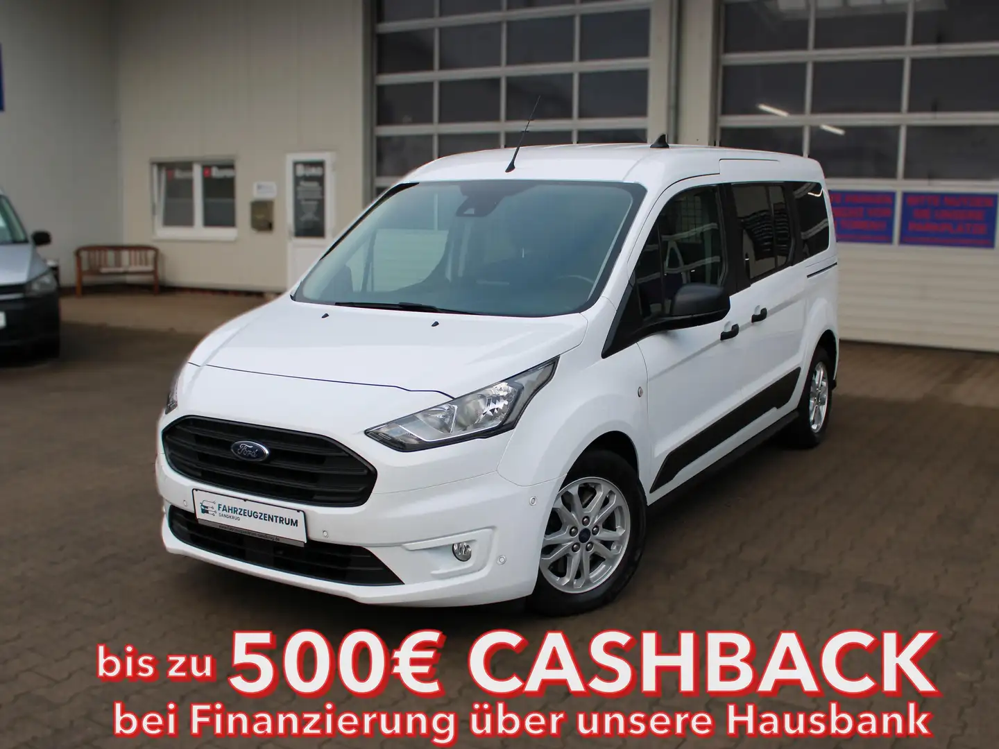 Ford Transit Connect AUTOM. KOMBI L2 1HAND LKW 5. SHZ/AHK/NAVI/CAMERA Weiß - 1