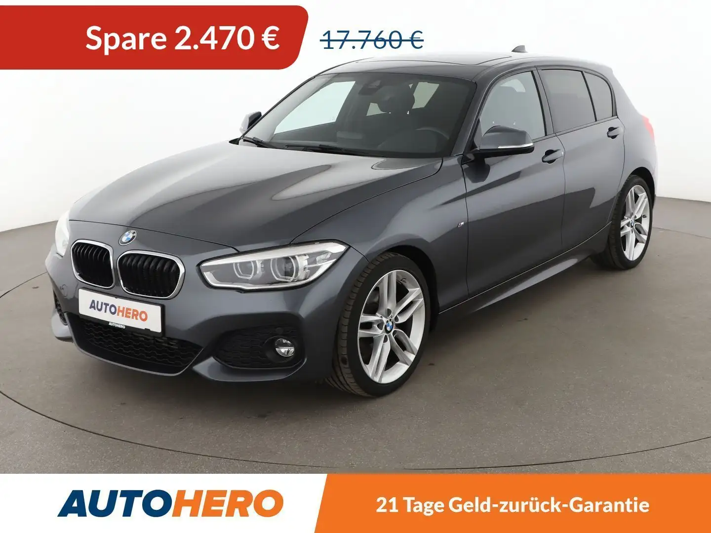 BMW 118 d M Sport Aut.*NAVI*LED*TEMPO*AHK* Gris - 1