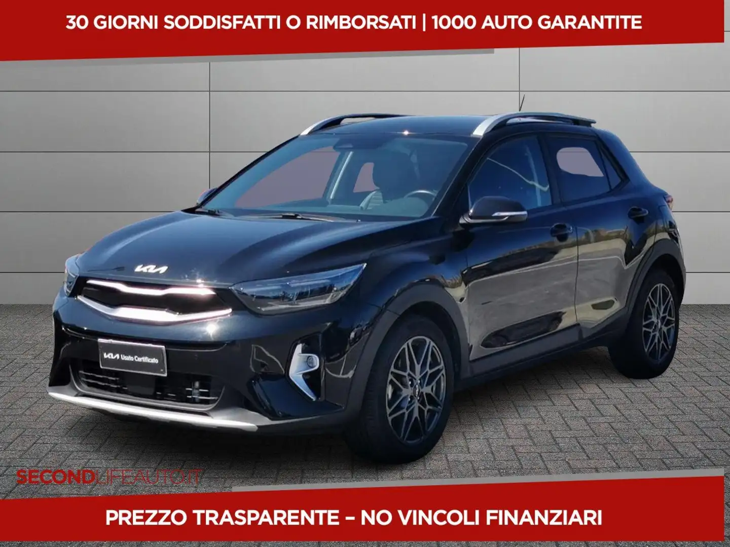 Kia Stonic 1.0 t-gdi mhev Black Edition s/Navi Pack 100cv mt Nero - 1