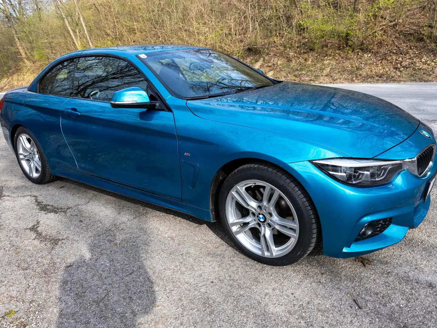 BMW 420 420d Cabrio M Sport Aut. M Sport Blau - 2